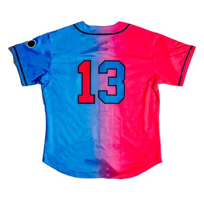 Back of 13 Joyology baseball jersey