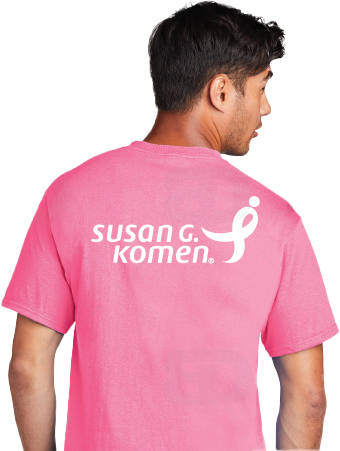 Pink susan g komen t shirt back